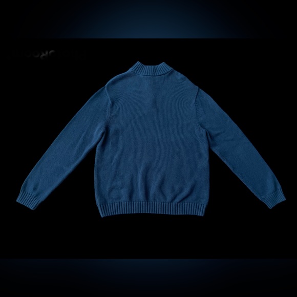 Chaps: 100% Cotton Blue Sweater - Picture 5 of 16